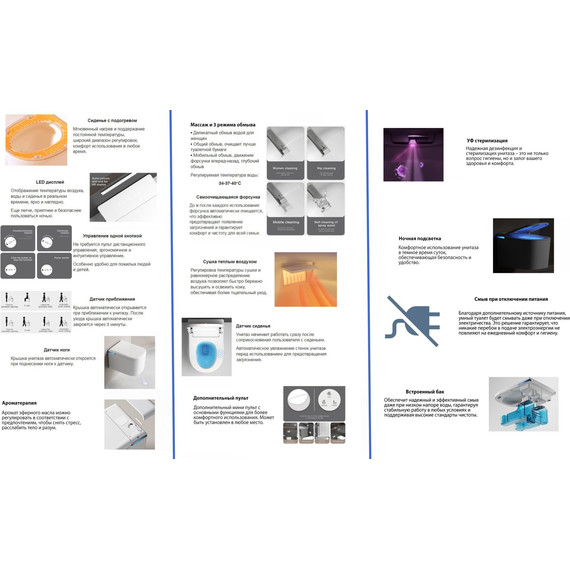 Инсталляция с подвесным унитазом комплект: Abber AC0101P2 с подвесным импульсным унитазом-биде Rechteck AC1216S с крышкой микролифт - фото 15