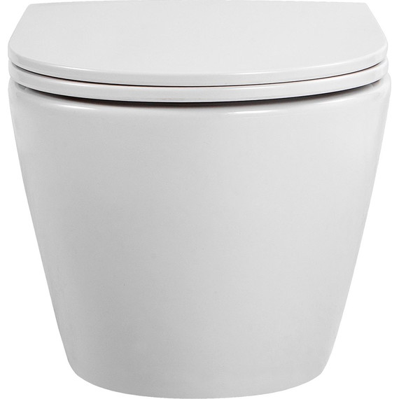 Инсталляция с подвесным унитазом комплект: TECEbase 2.0 9400413 с подвесным безободковым унитазом Aquatek Европа AQ1900T-00 сиденье микролифт, крепление, кнопка смыва белая (система смыва Торнадо) - фото 16