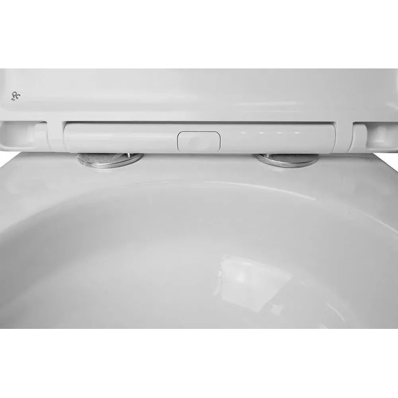 Инсталляция с подвесным унитазом комплект: TECEbase 2.0 9400412 с подвесным безободковым унитазом Azario Grado AZ-0046-UQ3 сиденье микролифт, крепление, кнопка смыва хром глянцевый (Система смыва торнадо) - фото 13