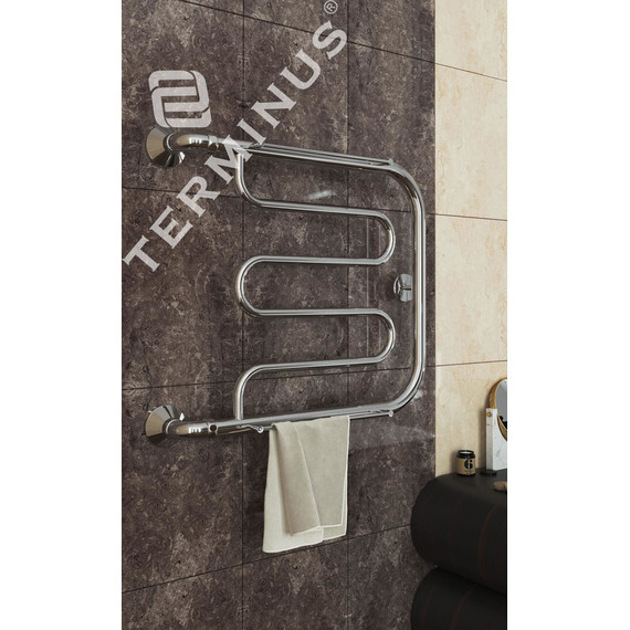 Полотенцесушитель водяной с боковым подключением Terminus Фокстрот 500х400 мм 4620768881497 - фото 3