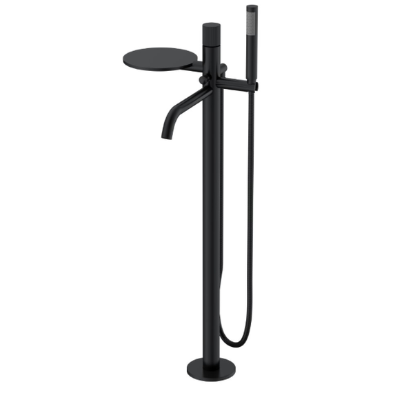 Смеситель для ванны напольный Boheme Stick 129-BB.3, чёрный - фото 