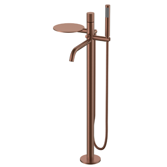 Смеситель для ванны напольный Boheme Stick 129-BRB.2, брашированная бронза - фото 