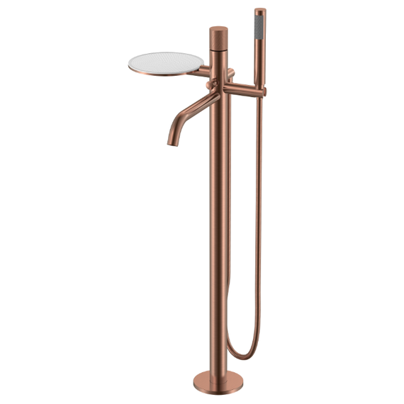 Смеситель для ванны напольный Boheme Stick 129-CB.4, брашированная медь - фото 