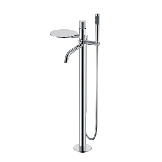 Смеситель для ванны напольный Boheme Stick 129-CRCR.4 - фото 