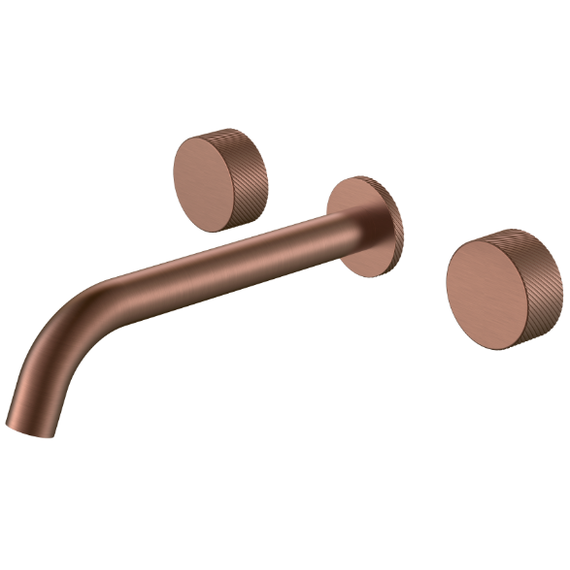 Смеситель для раковины настенный Boheme Stick 152-2-BRB.4, брашированная бронза - фото 