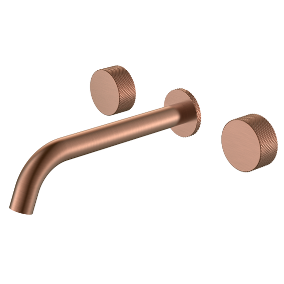 Смеситель для раковины настенный Boheme Stick 152-2-CB.2, брашированная медь - фото 