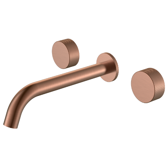 Смеситель для раковины настенный Boheme Stick 152-2-CB.4, брашированная медь - фото 
