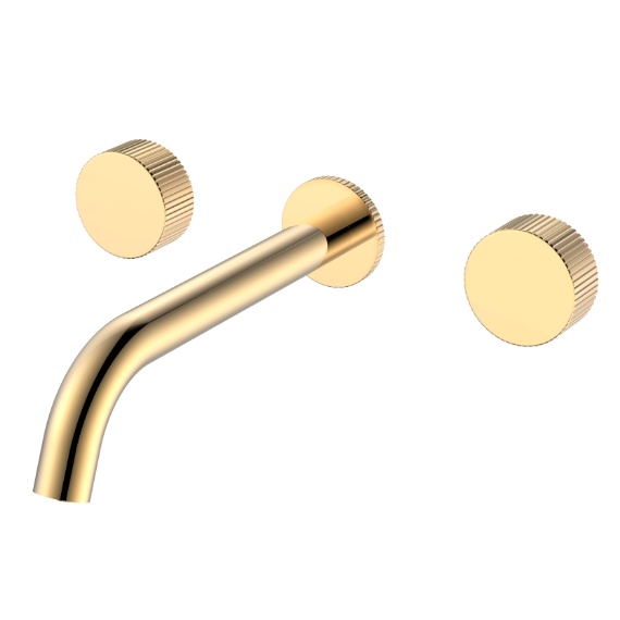 Смеситель для раковины настенный Boheme Stick 152-2-G.3, золото - фото 