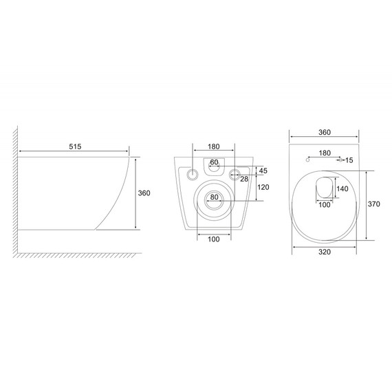 Унитаз подвесной безободковый Abber Ultra AC1301 с тонкой крышкой микролифт - фото 13