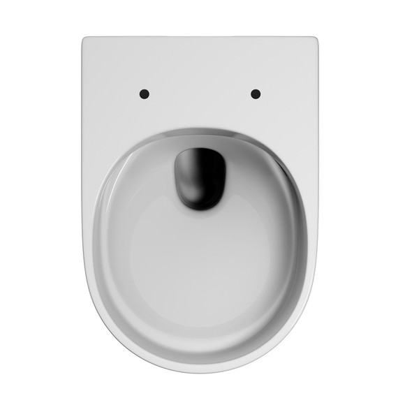 Унитаз подвесной безободковый Abber Ultra AC1302 с тонкой крышкой микролифт - фото 9