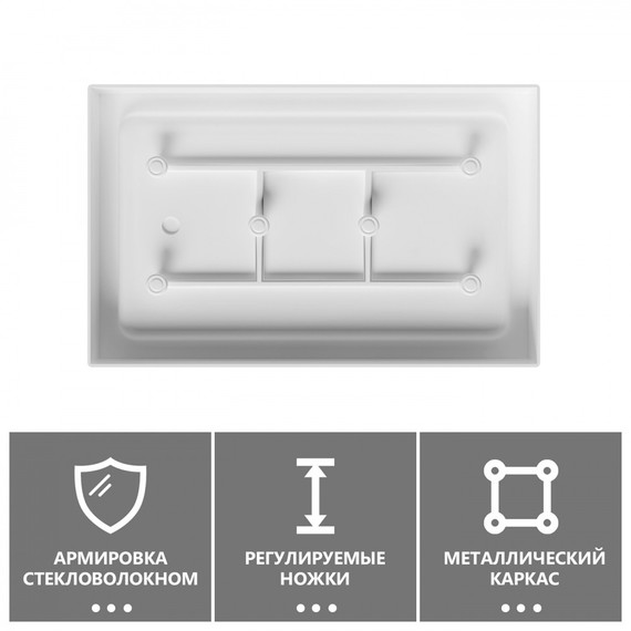 Поддон акриловый Abber 110x80 см AD3C118 - фото 4