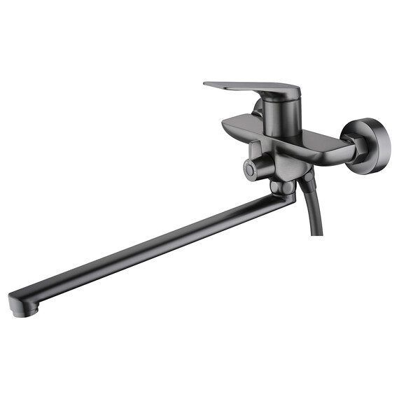 Смеситель для ванны Azario Lursy AZ-K1749GR, графит - фото 