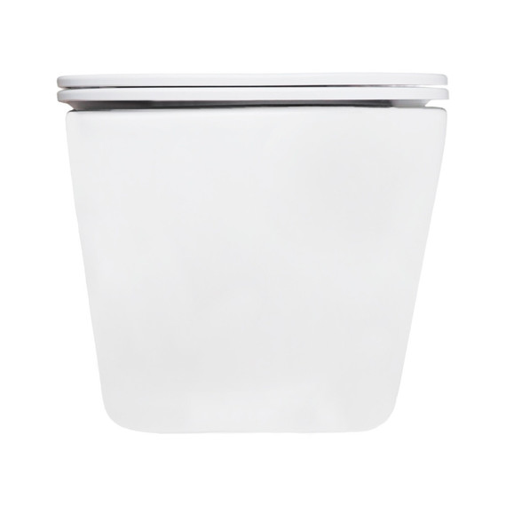 Унитаз подвесной безободковый Azario AIRA AZ-5171T-WHT с тонкой крышкой микролифт (система смыва Торнадо) - фото 2