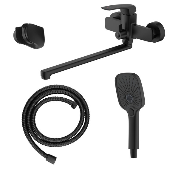 Смеситель для ванны Azario Conda AZ-K1711B, чёрный матовый - фото 