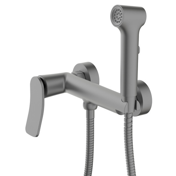 Набор для гигиенического душа Azario Escaro AZ-K2574GR, графит - фото 