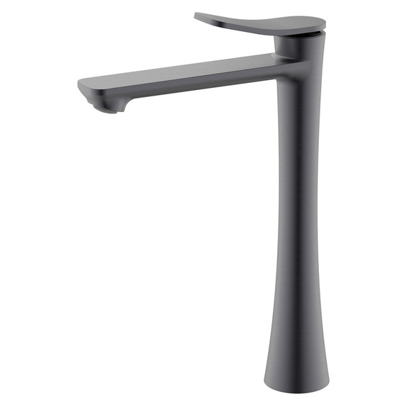Смеситель для раковины высокий Azario Escaro AZ-K9074GR, графит - фото 