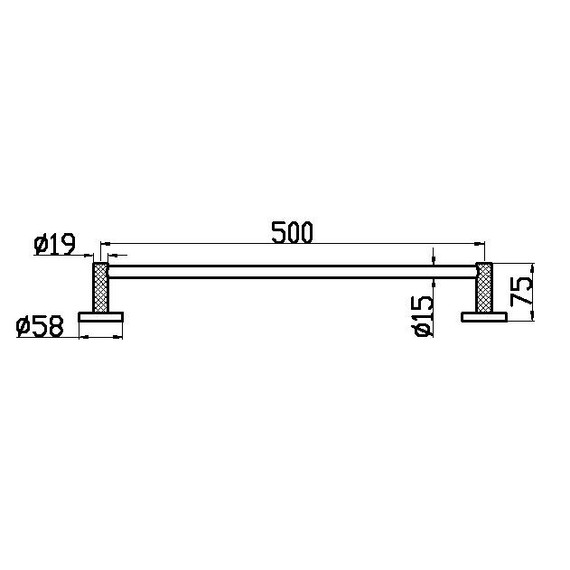 Полотенцедержатель Boheme Uno 10972-G, цвет золото - фото 2
