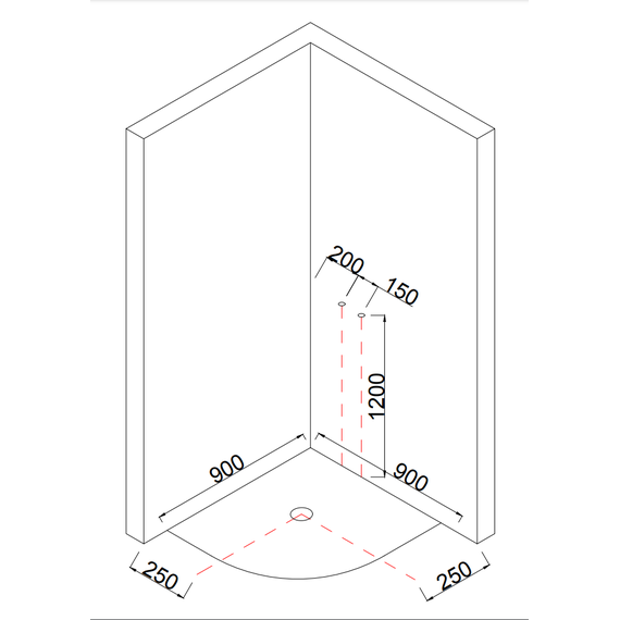 Душевая кабина Taliente 90x90 см TA-9090M, хром/матовое - фото 5