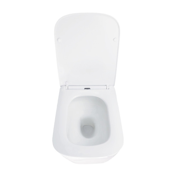 Унитаз подвесной безободковый Azario AIRA AZ-5171T-WHT с тонкой крышкой микролифт (система смыва Торнадо) - фото 9