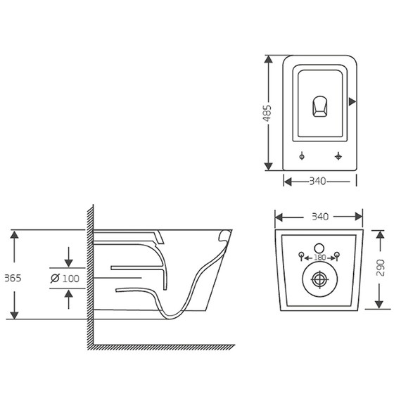 Унитаз подвесной безободковый Azario AIRA AZ-5171T-WHT с тонкой крышкой микролифт (система смыва Торнадо) - фото 12