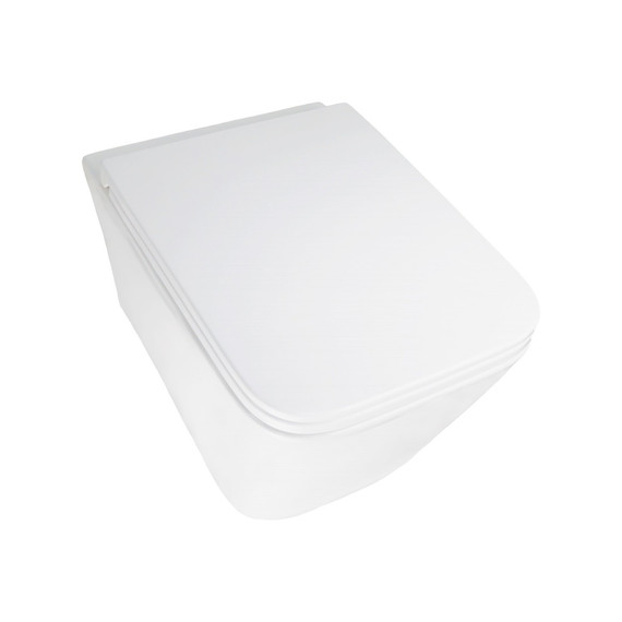 Унитаз подвесной безободковый Azario PACE AZ-5172T-WHT с тонкой крышкой микролифт (система смыва Торнадо) - фото 2