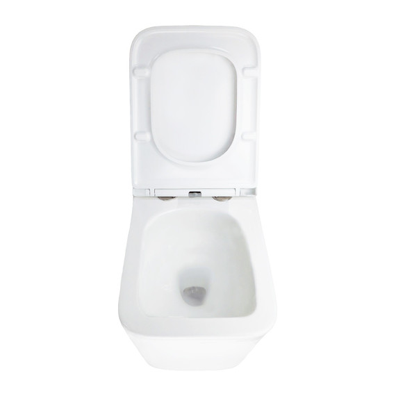 Унитаз подвесной безободковый Azario PACE AZ-5172T-WHT с тонкой крышкой микролифт (система смыва Торнадо) - фото 9