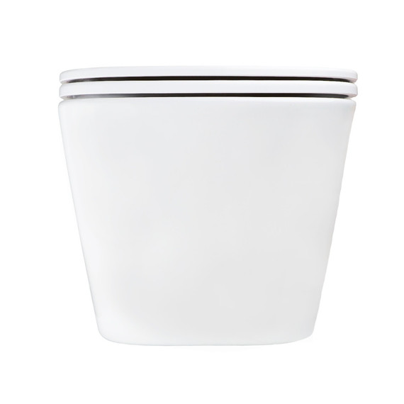 Унитаз подвесной безободковый Azario PACE AZ-5172T-WHT с тонкой крышкой микролифт (система смыва Торнадо) - фото 4