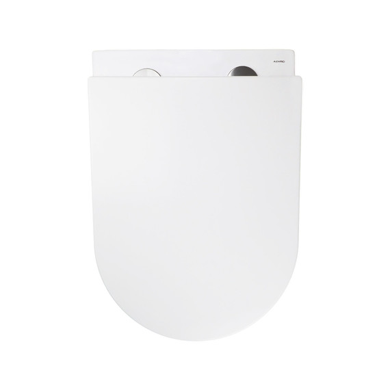 Унитаз подвесной безободковый Azario RUMBA AZ-5175T-WHT с тонкой крышкой микролифт (система смыва Торнадо) - фото 4