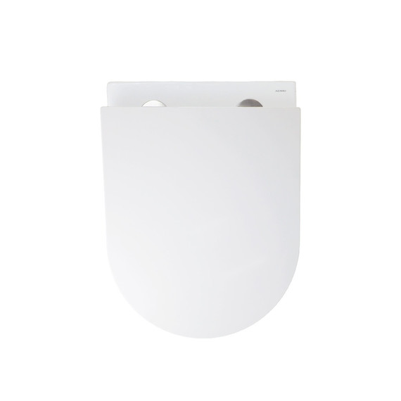 Унитаз подвесной безободковый Azario BLISS AZ-5179T-WHT с тонкой крышкой микролифт (система смыва Торнадо) - фото 4