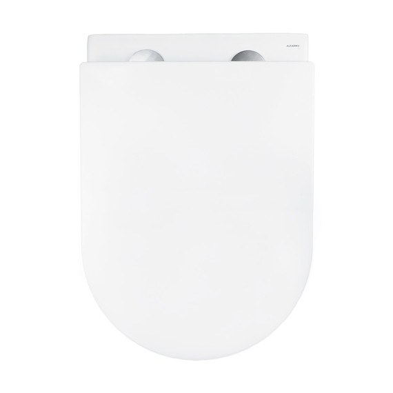 Унитаз подвесной безободковый Azario SONGO AZ-5180T-WHT с тонкой крышкой микролифт (система смыва Торнадо) - фото 6