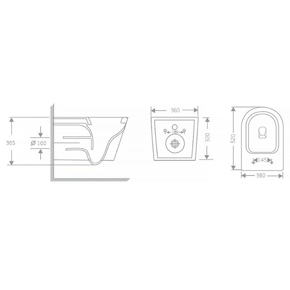 Унитаз подвесной безободковый Azario SONGO AZ-5180T-WHT с тонкой крышкой микролифт (система смыва Торнадо) - фото 12