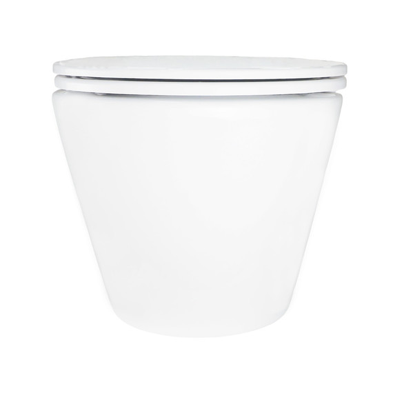 Унитаз подвесной безободковый Azario SONGO AZ-5180T-WHT с тонкой крышкой микролифт (система смыва Торнадо) - фото 3