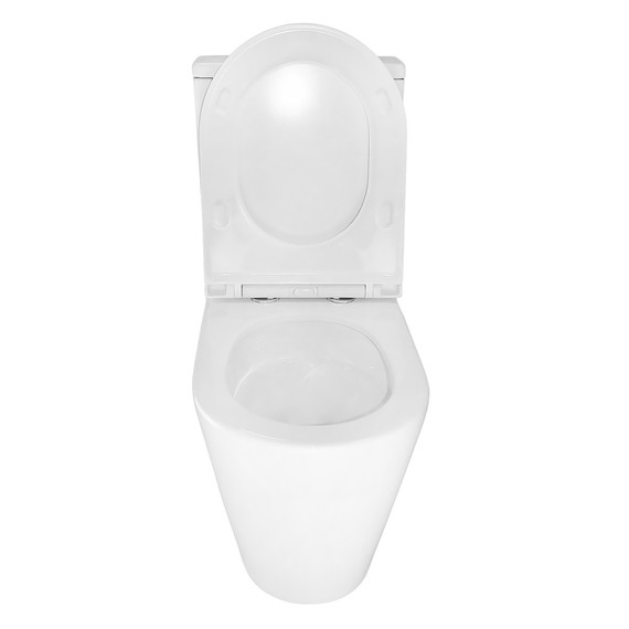 Унитаз-компакт безободковый Azario MIZEN AZ-8300 с тонкой крышкой микролифт (система смыва Торнадо) - фото 7