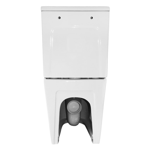 Унитаз-компакт безободковый Azario MIZEN AZ-8300 с тонкой крышкой микролифт (система смыва Торнадо) - фото 14