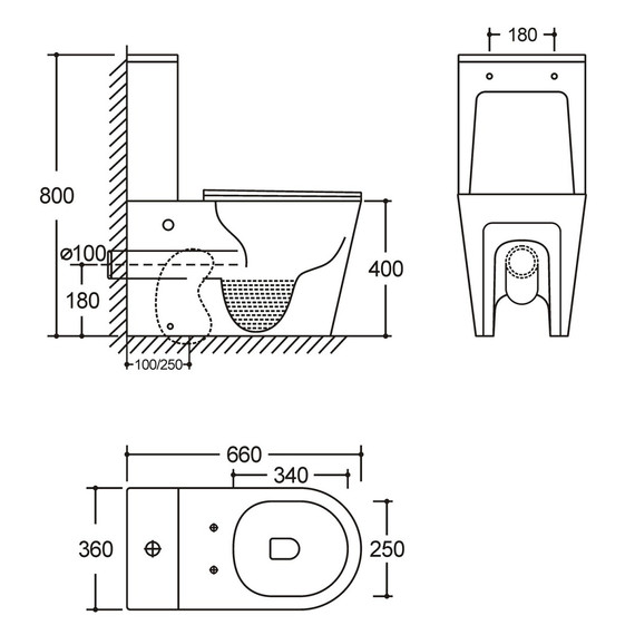 Унитаз-компакт безободковый Azario MIZEN AZ-8300 с тонкой крышкой микролифт (система смыва Торнадо) - фото 16