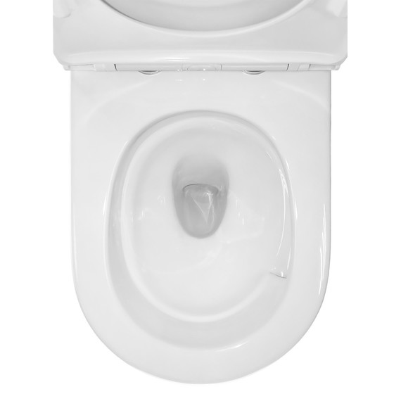 Унитаз-компакт безободковый Azario MIZEN AZ-8300 с тонкой крышкой микролифт (система смыва Торнадо) - фото 10