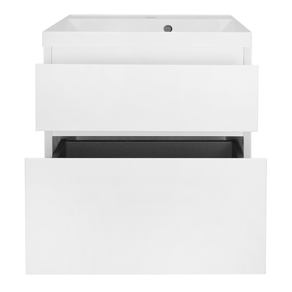 Тумба подвесная с раковиной Azario Velluto 60 см CS00097535, белый матовый - фото 7