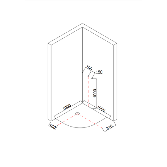 Гидробокс Taliente 100x100 см TA-100CW, белый/прозрачное - фото 12
