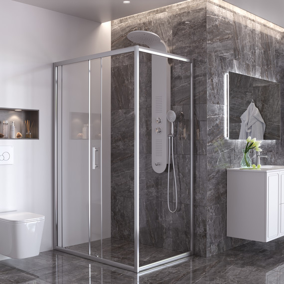 Гидромассажная панель Taliente ТА-G-A03Wcr+s, белый/хром - фото 2