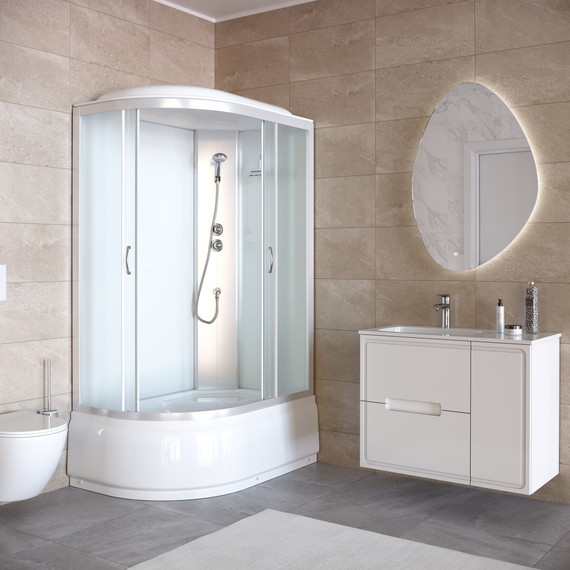 Душевая кабина Taliente 120x80 см TA-12080M(R), хром/матовое - фото 3