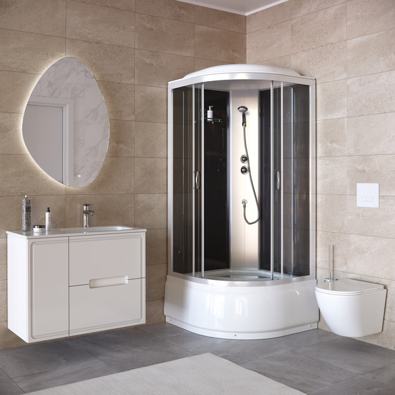 Душевая кабина Taliente 90x90 см TA-9090G, хром/тонированное - фото 2