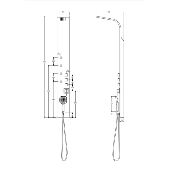 Гидромассажная панель Taliente ТА-G-A01Ww, белый - фото 4