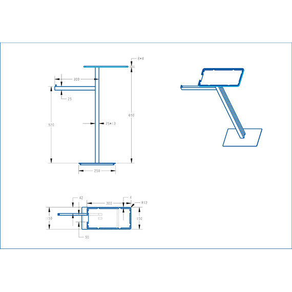 Стойка с полотенцедержателем и полкой Boheme 10952-BRB, цвет брашированная бронза - фото 2