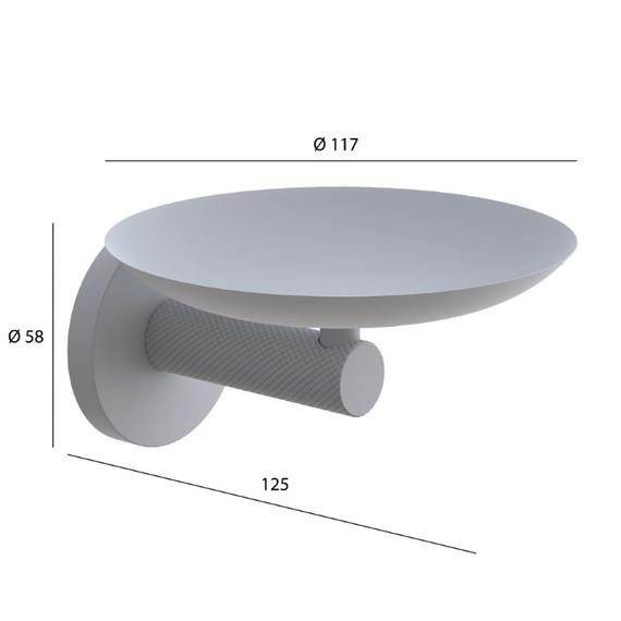 Мыльница Boheme Uno 10973-CB, цвет брашированная медь - фото 2