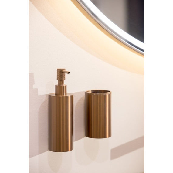 Стакан для зубных щеток Boheme Uno 10974-BRB, цвет брашированная бронза - фото 2