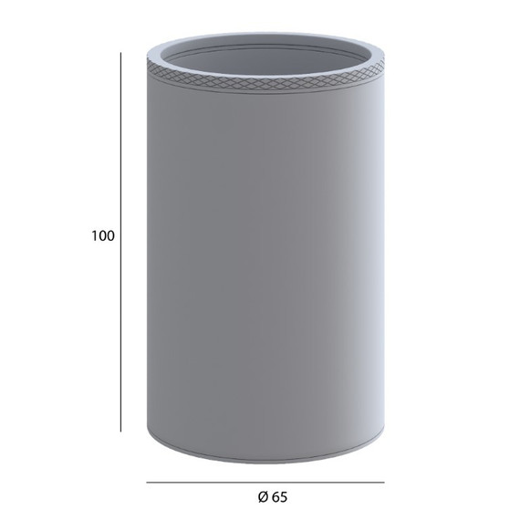 Стакан для зубных щеток Boheme Uno 10974-BRB, цвет брашированная бронза - фото 3