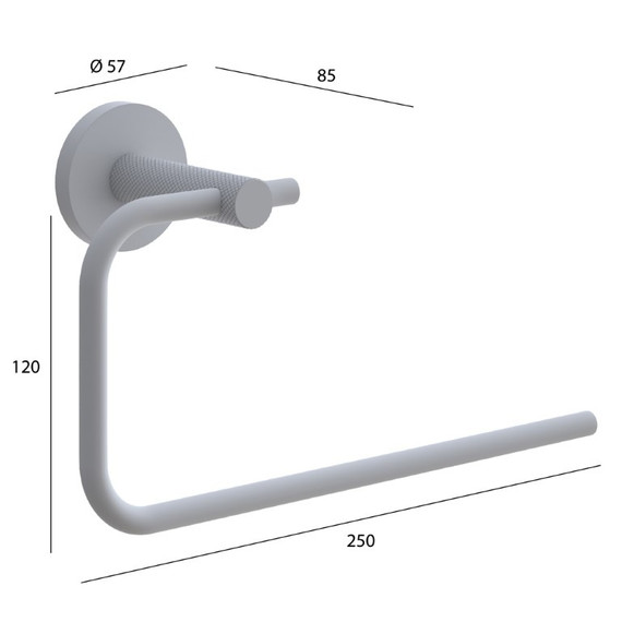Полотенцедержатель Boheme Uno 10975-BRB, цвет брашированная бронза - фото 2
