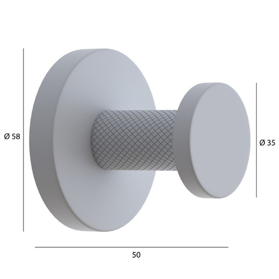 Крючок Boheme Uno 10976-BRB, цвет брашированная бронза - фото 4