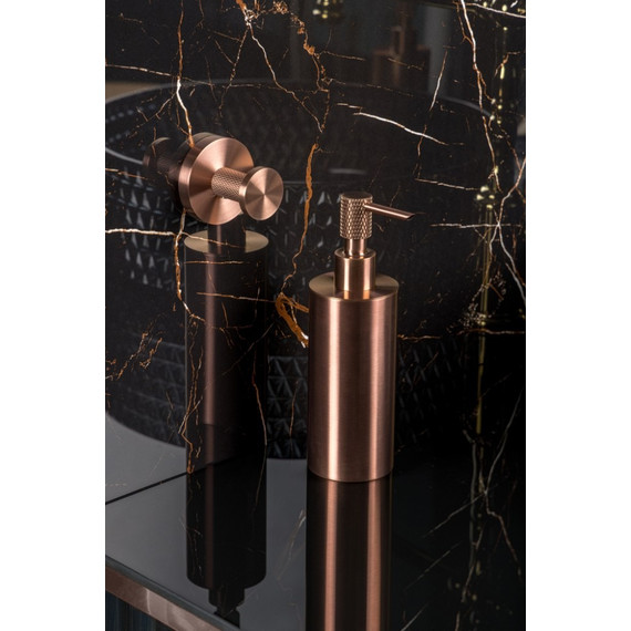 Дозатор для жидкого мыла Boheme Uno 10980-CB, цвет брашированная медь - фото 2