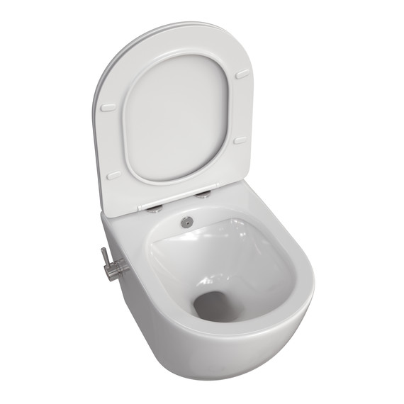 Унитаз-биде подвесной Taliente Amato AM25010 SMcromo с крышкой микролифт - фото 3